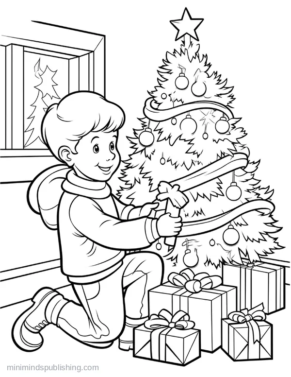 Christmas Coloring Page 13 — free printable christmas coloring page