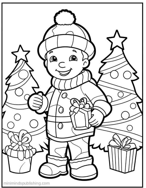 Christmas Coloring Page 16 — free printable christmas coloring page
