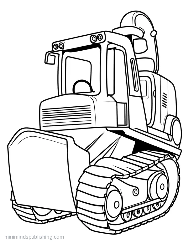 Construction Vehicles coloring page