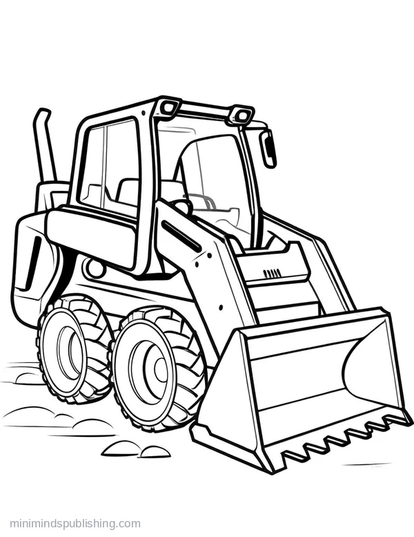 Construction Vehicle Coloring Page 2 — free printable construction vehicles coloring page