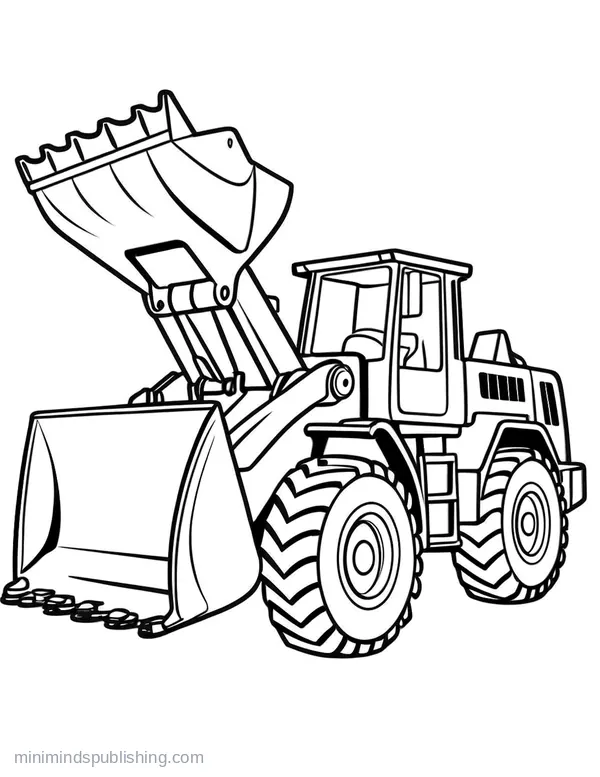 Construction Vehicle Coloring Page 3 — free printable construction vehicles coloring page