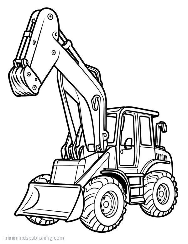 Construction Vehicle Coloring Page 5 — free printable construction vehicles coloring page