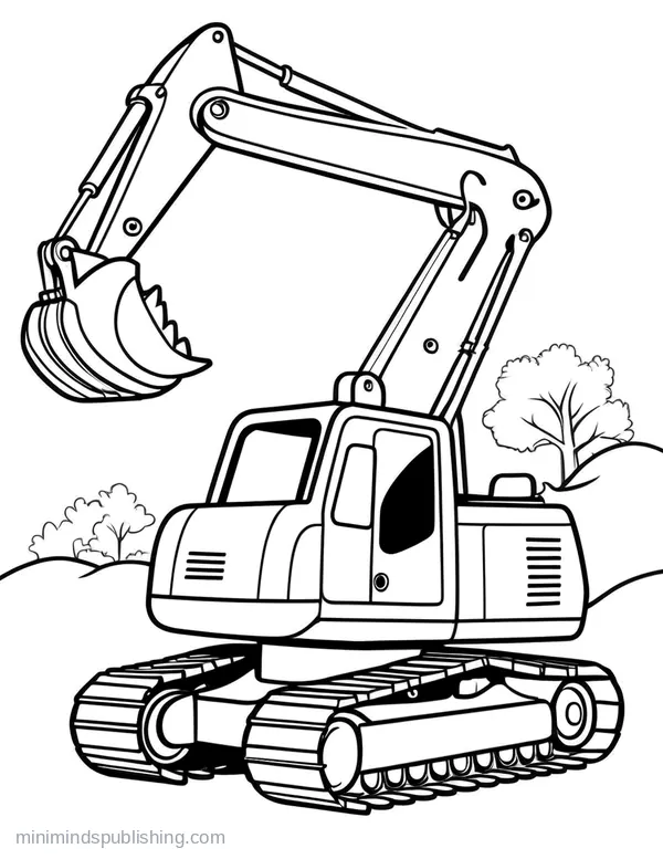 Construction Vehicle Coloring Page 10 — free printable construction vehicles coloring page
