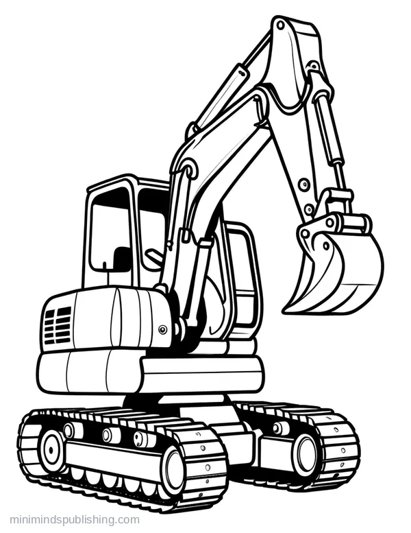 Construction Vehicle Coloring Page 20 — free printable construction vehicles coloring page