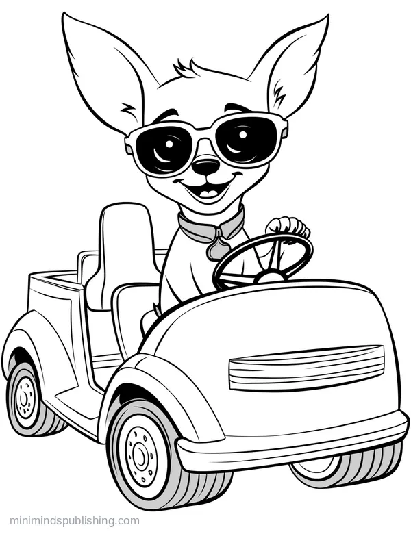 Cute Vehicle Coloring Page 11 — free printable cute vehicles coloring page