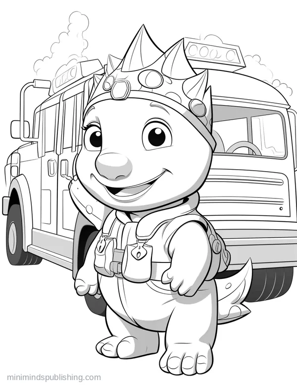 Cute Vehicle Coloring Page 12 — free printable cute vehicles coloring page