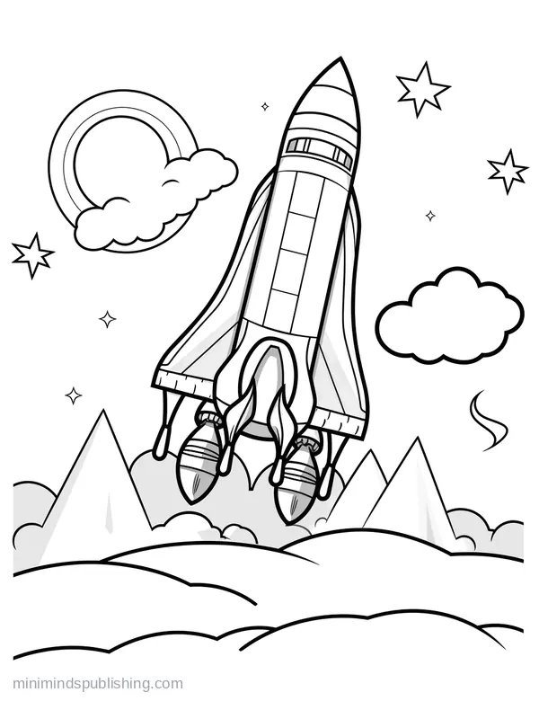 Cute Vehicle Coloring Page 18 — free printable cute vehicles coloring page