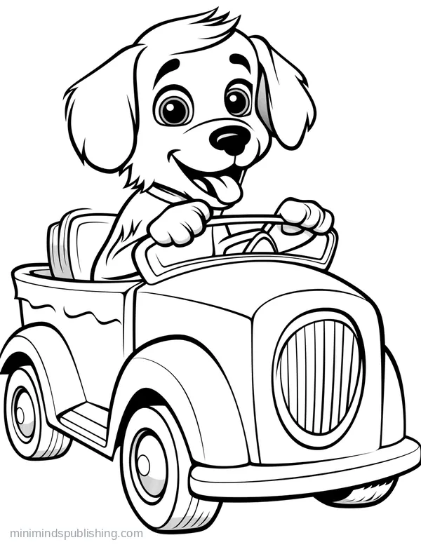 Cute Vehicle Coloring Page 19 — free printable cute vehicles coloring page