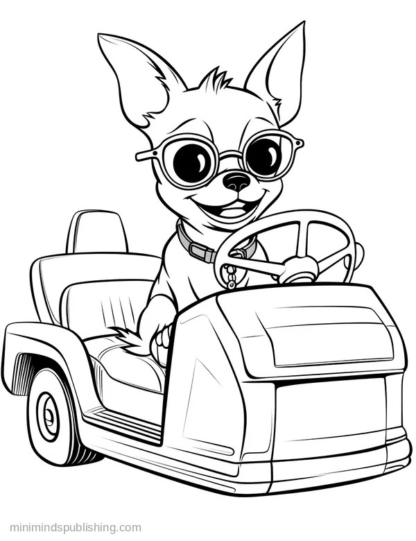Cute Vehicle Coloring Page 20 — free printable cute vehicles coloring page