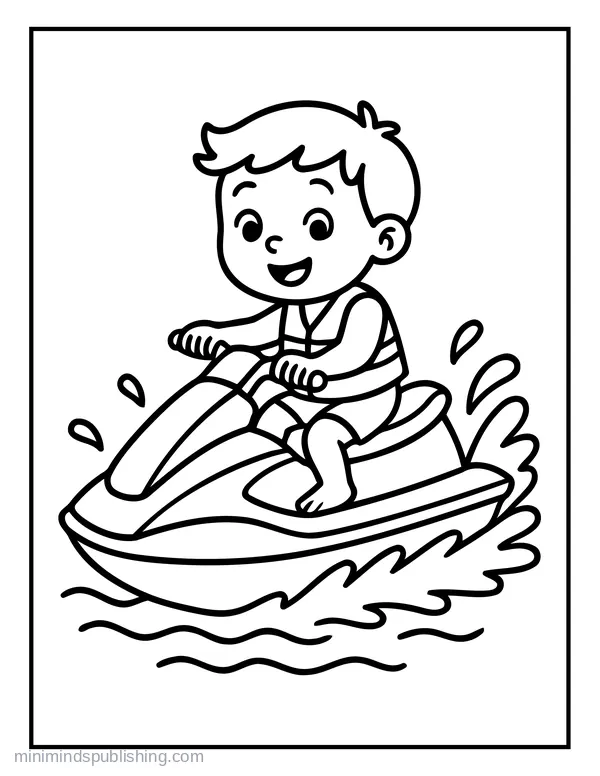 First Vehicles coloring page