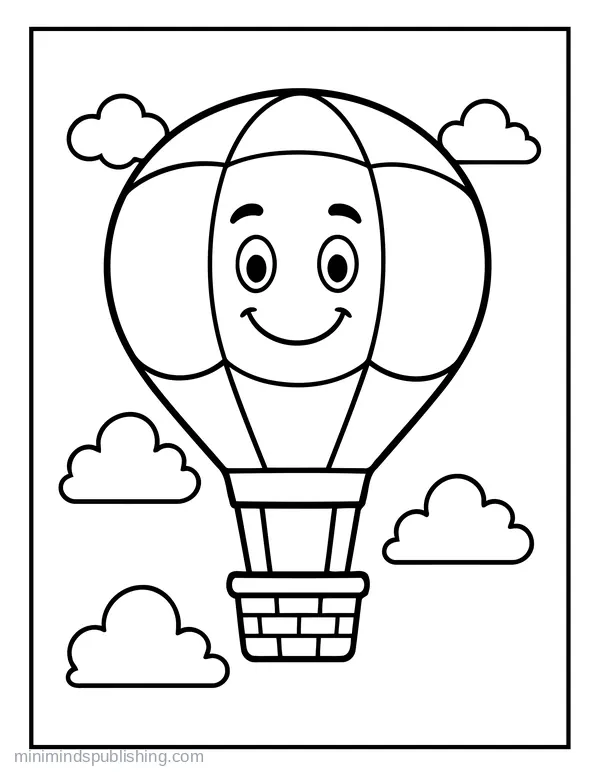 First Vehicle Coloring Page 2 — free printable first vehicles coloring page