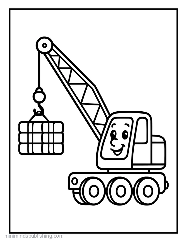First Vehicle Coloring Page 7 — free printable first vehicles coloring page