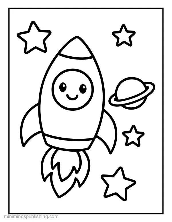 First Vehicle Coloring Page 9 — free printable first vehicles coloring page