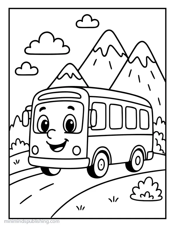 First Vehicle Coloring Page 12 — free printable first vehicles coloring page
