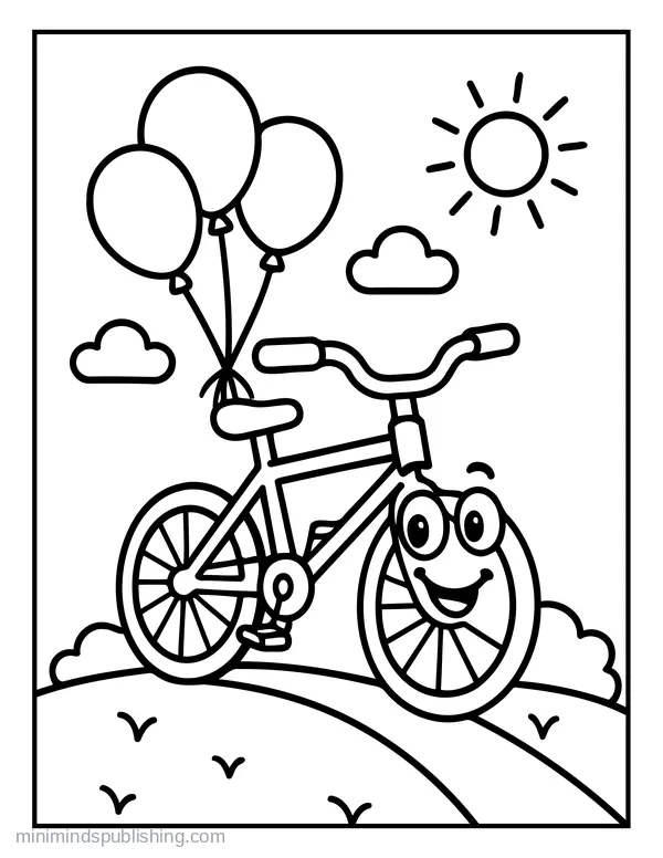 First Vehicle Coloring Page 13 — free printable first vehicles coloring page