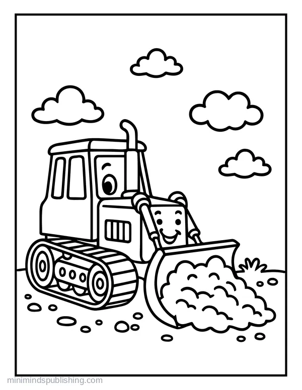 First Vehicle Coloring Page 16 — free printable first vehicles coloring page