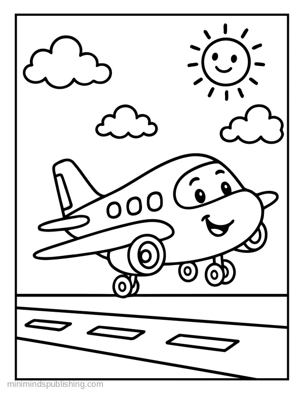 First Vehicle Coloring Page 21 — free printable first vehicles coloring page