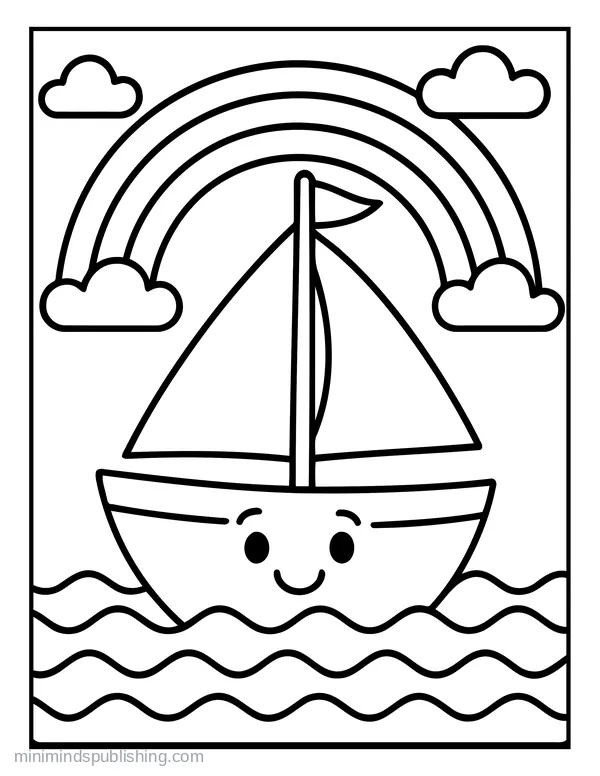 First Vehicle Coloring Page 23 — free printable first vehicles coloring page