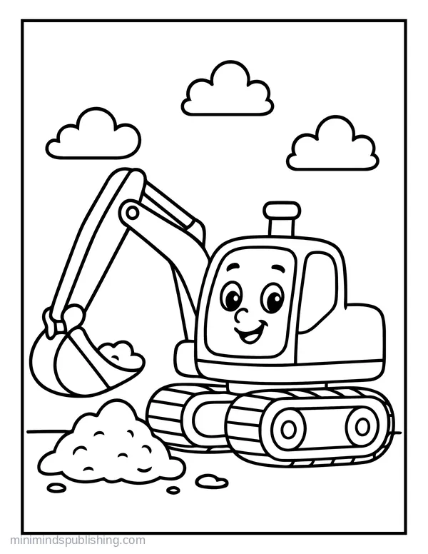 First Vehicle Coloring Page 26 — free printable first vehicles coloring page