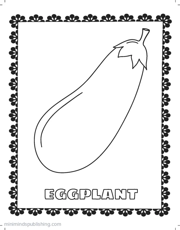 Fruits and Veggies Coloring Page 8 — free printable fruits & vegetables coloring page