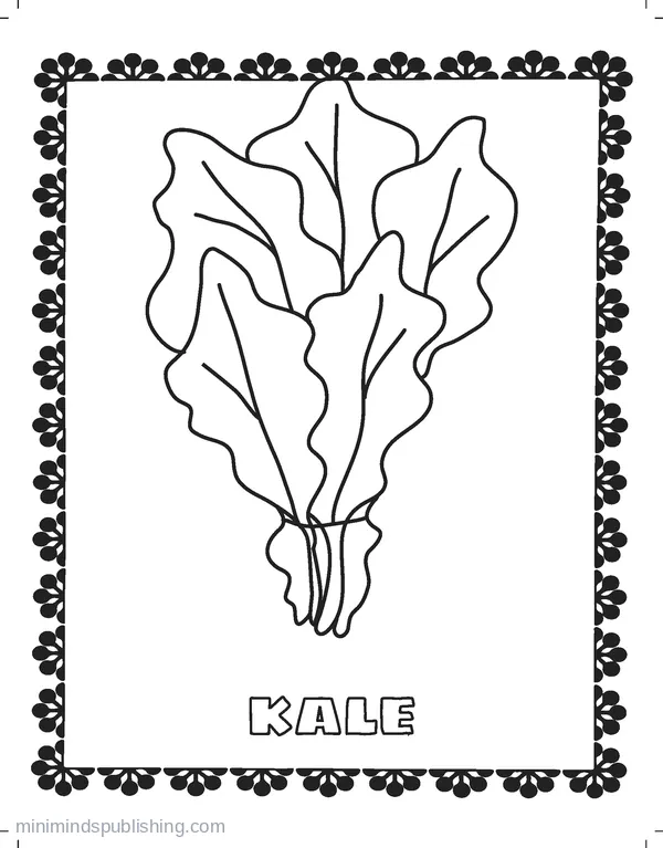 Fruits and Veggies Coloring Page 11 — free printable fruits & vegetables coloring page