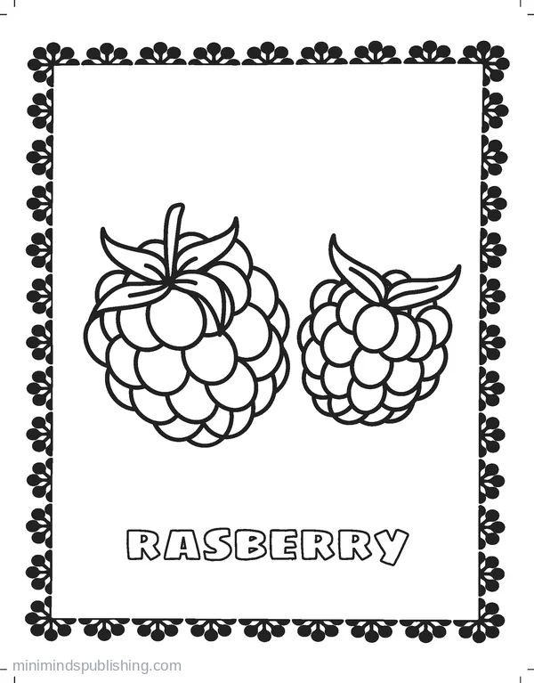 Fruits and Veggies Coloring Page 14 — free printable fruits & vegetables coloring page