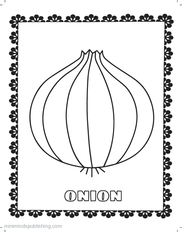 Fruits and Veggies Coloring Page 22 — free printable fruits & vegetables coloring page