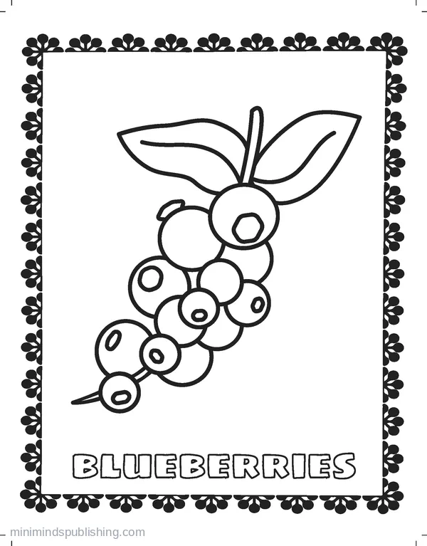 Fruits and Veggies Coloring Page 23 — free printable fruits & vegetables coloring page