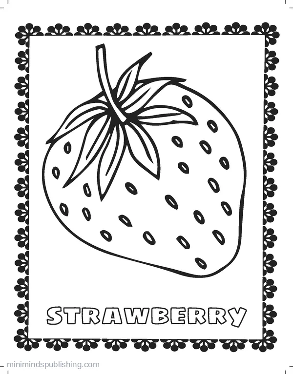 Fruits and Veggies Coloring Page 24 — free printable fruits & vegetables coloring page