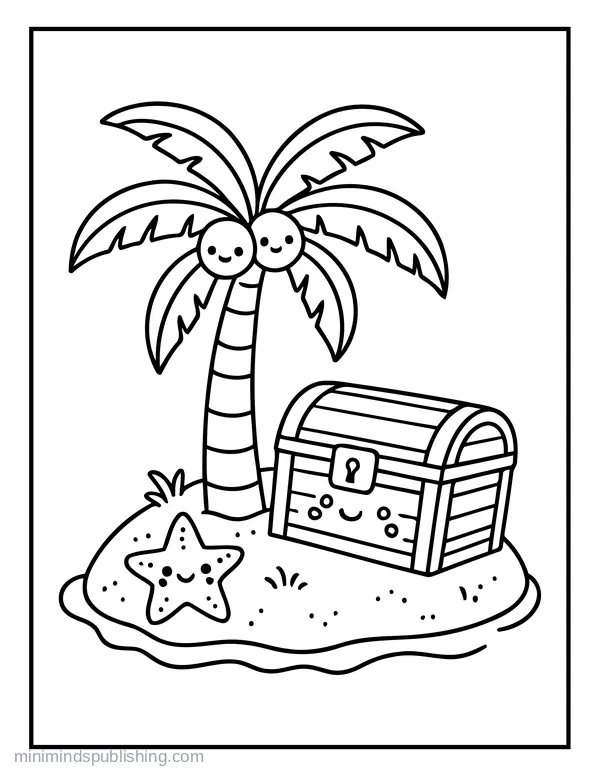 Summer Coloring Page 6 — free printable summer coloring page