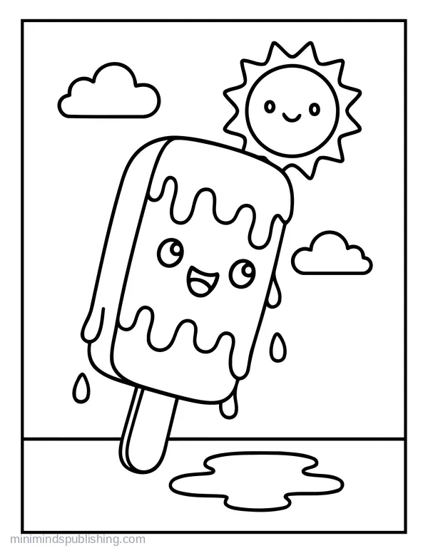 Summer Coloring Page 13 — free printable summer coloring page