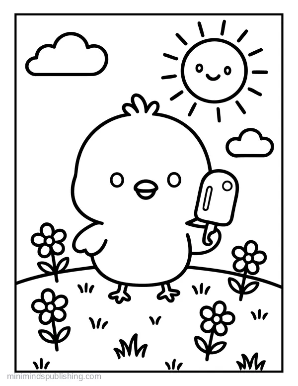 Summer Coloring Page 16 — free printable summer coloring page