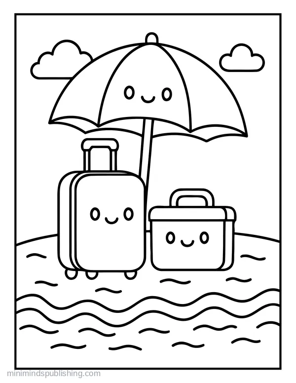 Summer Coloring Page 17 — free printable summer coloring page