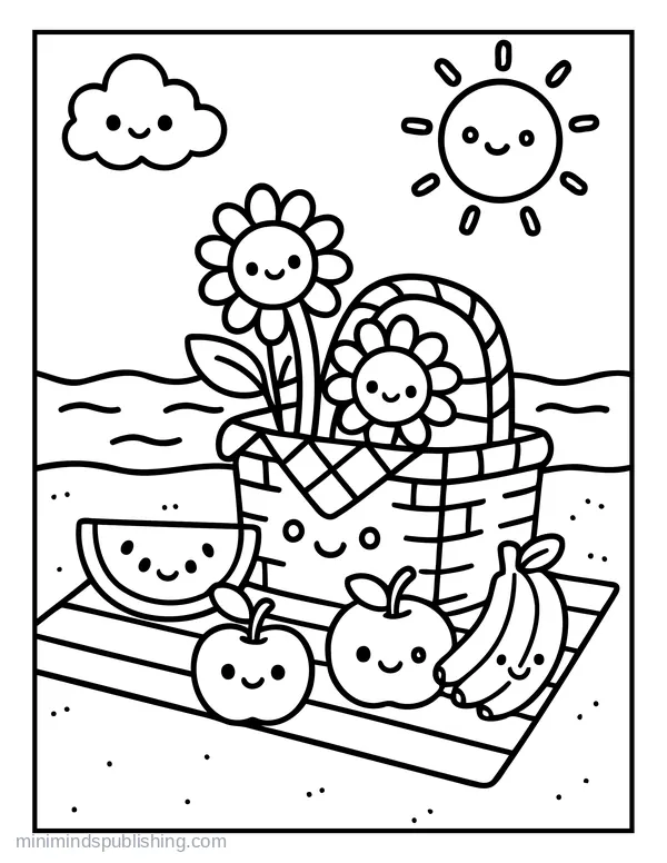 Summer Coloring Page 18 — free printable summer coloring page