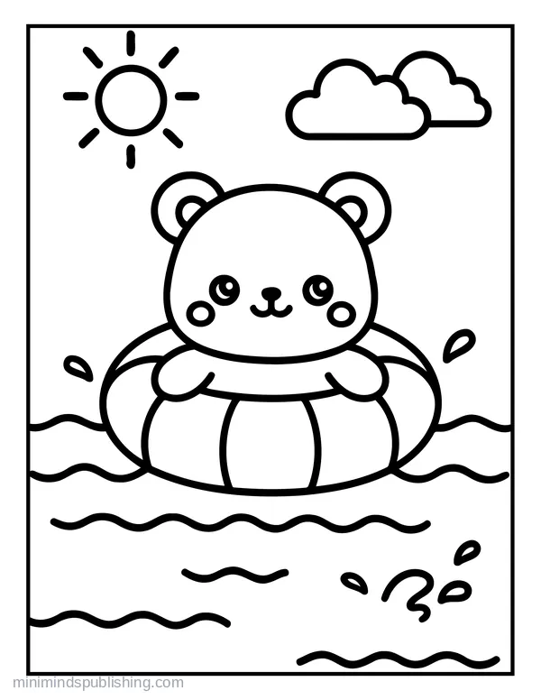 Summer Coloring Page 20 — free printable summer coloring page