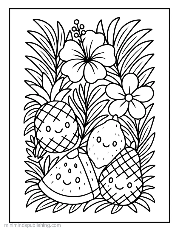 Summer Coloring Page 21 — free printable summer coloring page