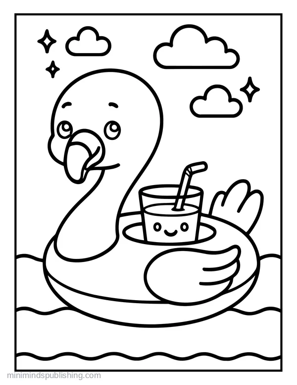 Summer Coloring Page 22 — free printable summer coloring page