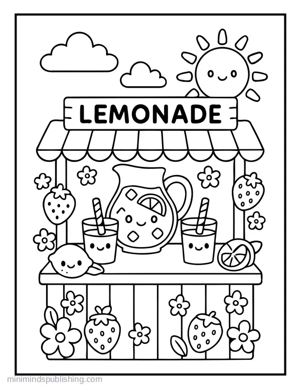 Summer Coloring Page 23 — free printable summer coloring page