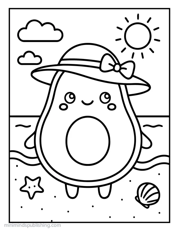 Summer Coloring Page 25 — free printable summer coloring page