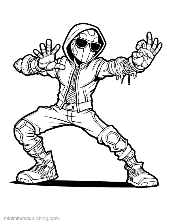 Superhero Coloring Page 7 — free printable superheroes coloring page