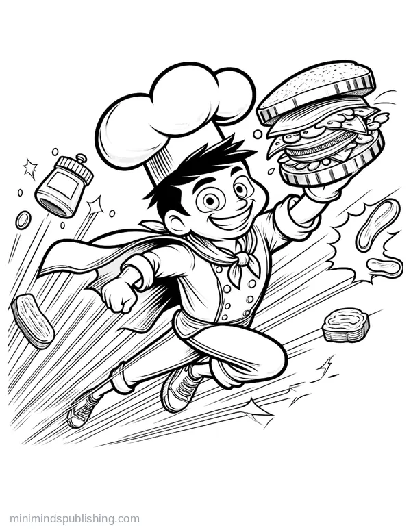 Superhero Coloring Page 14 — free printable superheroes coloring page