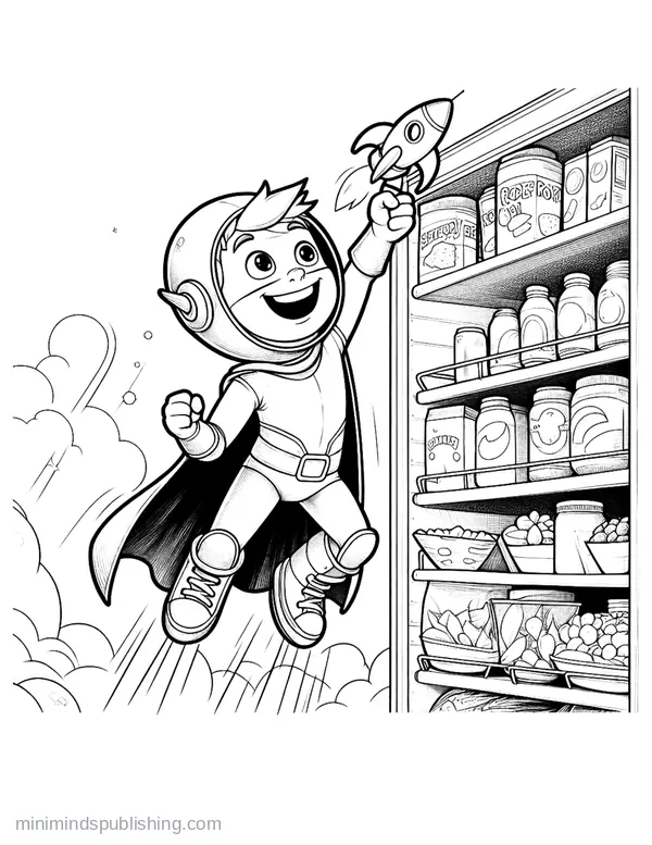 Superhero Coloring Page 16 — free printable superheroes coloring page