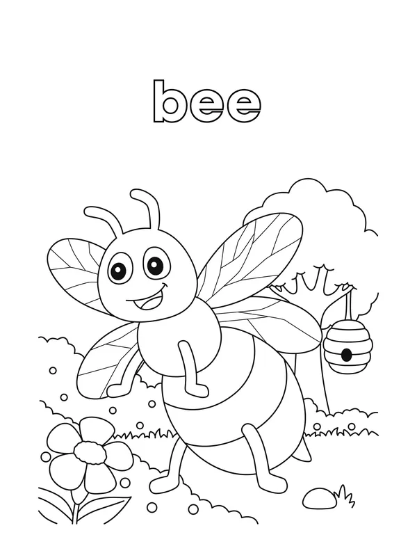 Cute Animals 11 — free printable cute animals coloring page