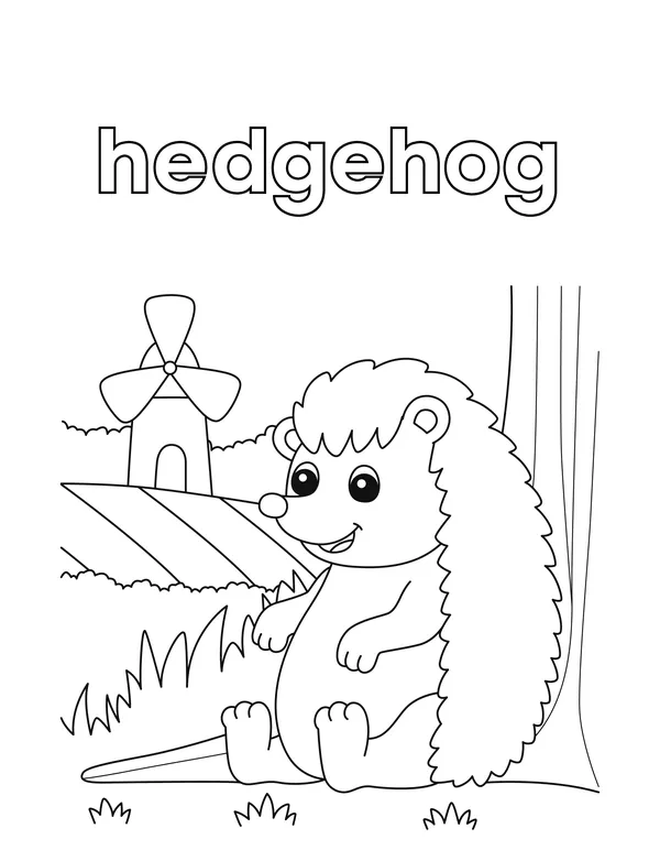 Cute Animals 12 — free printable cute animals coloring page