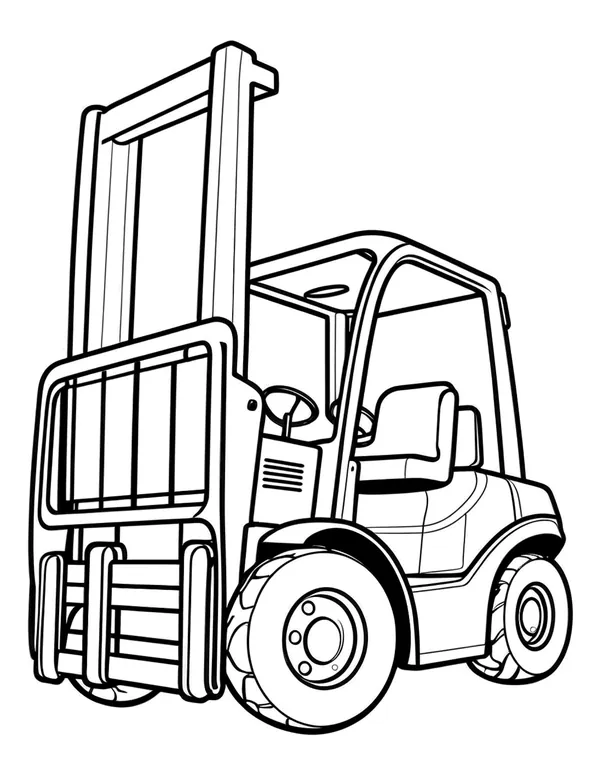 Construction 20 — free printable construction vehicles coloring page