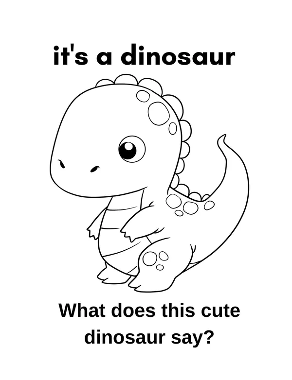 Unicorn and Dino 15 — free printable unicorns & dinosaurs coloring page