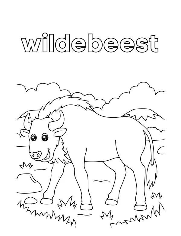 Cute Animals 15 — free printable cute animals coloring page
