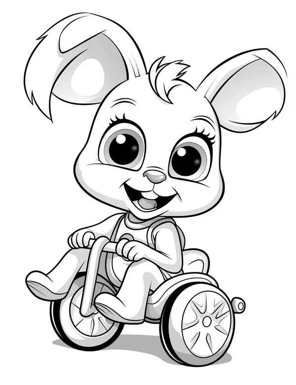 Cute Vehicles 22 — free printable cute vehicles coloring page