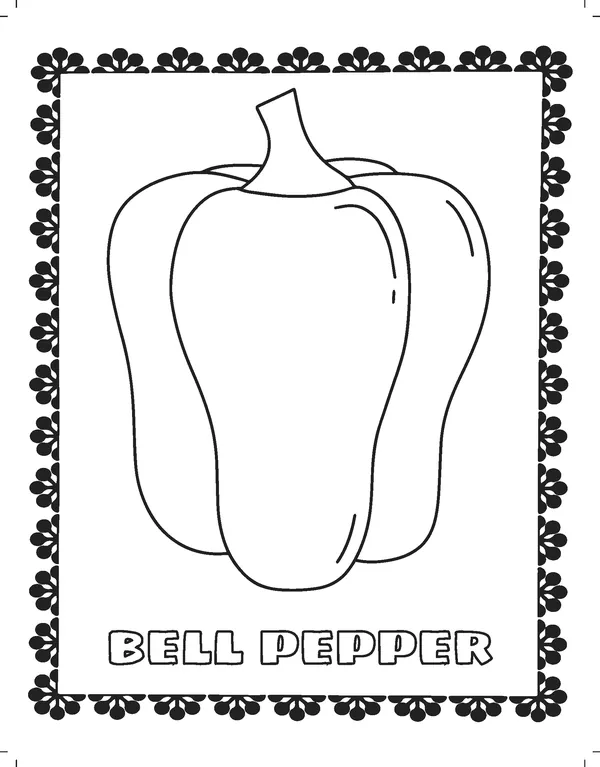 Fruits and Veggies 26 — free printable fruits & vegetables coloring page