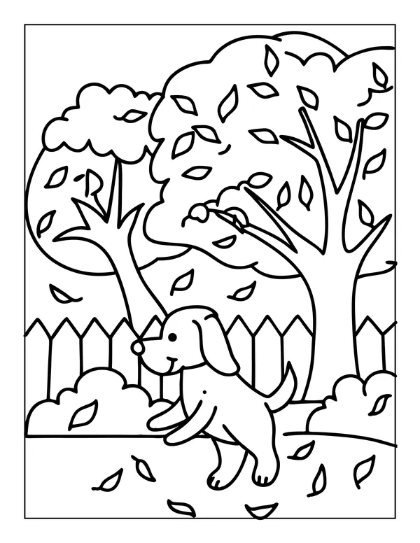 Cute Dogs 17 — free printable cute dogs coloring page